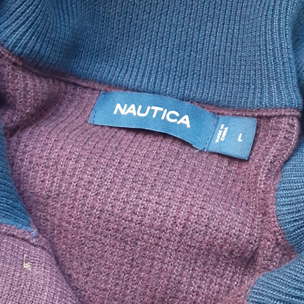 Nautica Burgundy Sweater - Picture 4 of 6
